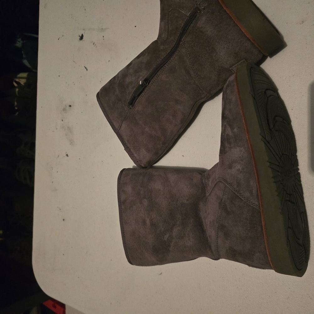 UGG Gray Winter Rain Boots